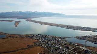 Усть-Камчатск с коптера. поселок