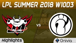JDG vs IG Highlights Game 2 LPL Summer 2018 W10D3 JD Gaming vs Invictus Gaming by Onivia