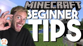10 MINECRAFT TIPS FOR PEWDIEPIE (10 Beginner Tips)
