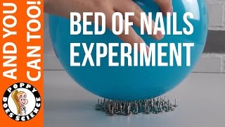 Bed of Nails Science Experiment using a Balloon - Poppy Does Science