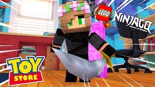 LITTLE KELLY BECOMES A LEGO NINJAGO! Minecraft Toystore