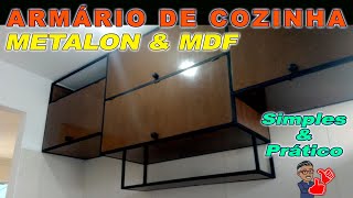 Armário de Cozinha (planejado)  Metalon e MDF. Parte 1