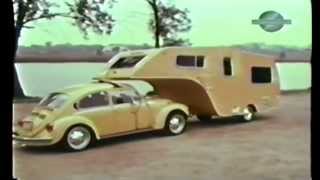 VW Bug Fifth Wheel Trailer FOUND. Forgotten Volkswagen Camper. 1 of a kind VW accessory.