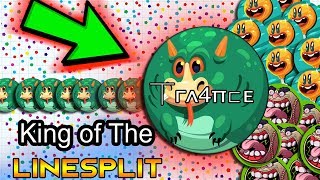 Agar.io '' KING OF THE LINESPLIT '' 90 DEGREE + POPSPLIT - NEW BABY DRAGON SKIN'S