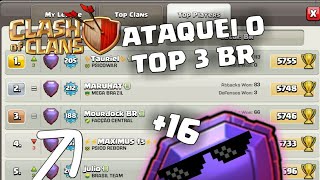 ATAQUEI O TOP 1 BRASIL E FIZ ELE CAIR PRO TOP 3 | Clash Of Clans