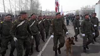 Борзя, парад 9 мая 2019, торжественный марш