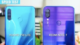 Huawei P30 Lite vs Redmi Note 7 SPEED TEST, PUBG & ML | Zeibiz
