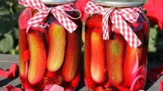 ОГУРЦЫ МАРИНОВАННЫЕ ~ АЛЫЕ ПАРУСА ~ Тещины заготовки на зиму