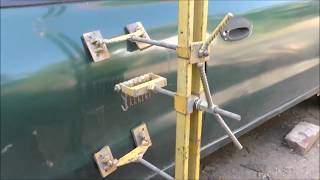 Рихтовочный мини стапель для споттера. ( Dent pulling bridge homemade )