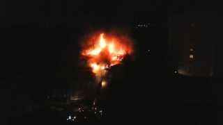 Пожар в Рязани на улице Энгельса
