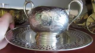 Сахарница посеребренная