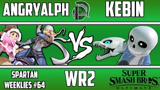 Spartan Weeklies #64, WR2: AngryAlph(Sheik/Ice Climbers) vs Kebin(Sans Swordfighter)