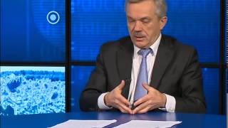 Губернатор Евгений Савченко провел пресс-конференцию для руководителей региональных телеканалов