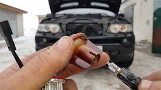 Янтарные глазки на BMW X5
