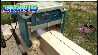 Обзор Станок Makita 2012 NB Строгаем брус Делаем забор на загородном участке