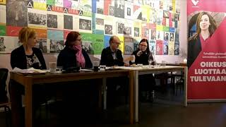 Vasemmistoliiton keskustelutilaisuus lapsiperheköyhyydestä, 14.3.2019