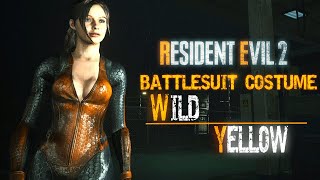 Claire Battlesuit - Wild Yellow  Gameplay and Cutscenes Resident Evil 2 Remake 1440p60