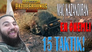 BU TAKTİKLERİ YAPMAYAN MAÇ KAZANAMAZ! - Pubg Mobile Taktik