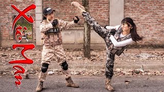 Gugu Films Nerf War : Dragon Nerf Guns Fight Criminal Groups XICMAN Mask VS SKMAN
