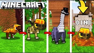 ŻYCIE DINOZAURA W MINECRAFT || OD NARODZIN DO ŚMIERCI