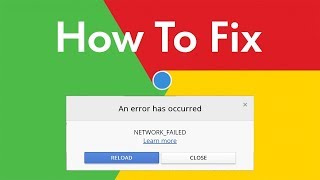 How to solve Network error problem on chrome browser