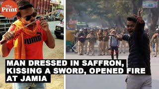 Man dressed in saffron, kissing a sword, opened fire at Jamia