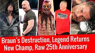 WWE Raw 25th Anniversary Highlights | WWE Raw 1/22/2018 Highlights WWE Raw 22 January 2018