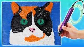 КУКИ с Канала Сливки Шоу Кот или Кошка? Рисую 3D Ручкой