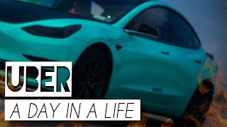 Day in a Life of a Tesla Uber Driver in NYC (Earnings)