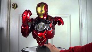Iron Man mk VI Legendary Scale Bust Statue by Sideshow Collectibles (UNBOXING & FULL REVIEW)