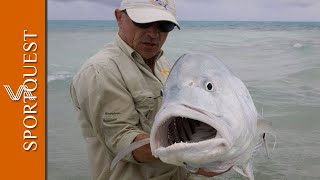 Fly Fishing For GT's On Christmas Island "Mind Blowing Action"