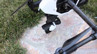 dji inspire 1 Gimbal protector and camera hood install and test flight review