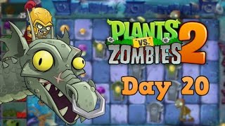 Plants vs Zombies 2 | Dark Ages Night 20 | Walkthrough