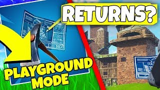 WHEN IS PLAYGROUND MODE COMING OUT? Fortnite Playground LTM UPDATE! (Fortnite Battle Royale)