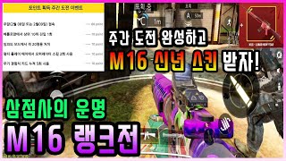 [콜오브듀티] 주간 미션을 완수하고 M16 신년 스킨 받아가자! 삼점사는 프로 랭크에서 먹힐까? 그리고 뜻 밖의 영상 주인공은?