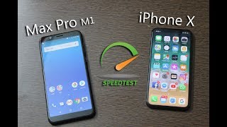 Asus ZenFone Max Pro M1 VS iPhone X Speed Test ?(WOW) हिन्दी