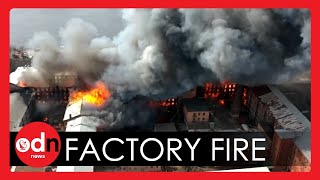 Historic St Petersburg Factory Engulfed By MASSIVE Fire