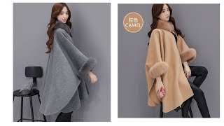 #Женская одежда на #AliExpress Модное пальто в стиле пончо
