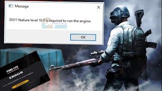 pubg Light (dx11 feature level 10.0 is required to run the engine)  -تحميل ببجى لايت + حل كل المشاكل