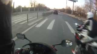 Прохват на четырех хондах. Honda CBR 600 f4i | Honda CBR 600 RR | Honda VTR 1000 | Honda CBR 900 RR