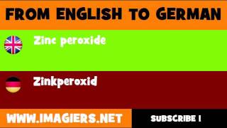 FROM ENGLISH TO GERMAN = Zinc peroxide