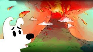 Новые приключения собачки Мимпи. #11. Вулкан, облака и лягушка. MIMPI мультик игра для детей