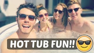 MY NEW HOT TUB!!