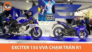 "Tiểu R1" Exciter 155 VVA chạm trán R1, quán quân Rap Việt Dế Choát, DJ Mie biểu diễn Yamaha Expo