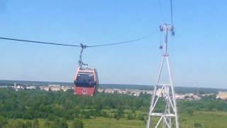 Канатная дорога над Волгой. Нижний Новгород, 2018 год.