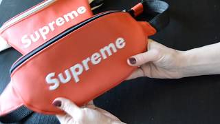 ПОЧТИ SUPREME СУМКА НА ПОЯС. SUPREME. ОБЗОР DIY СВОИМИ РУКАМИ! BELT BAG
