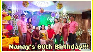 VLOGMAS 2019: NANAY'S 60th BIRTHDAY CELEBRATION PART 2