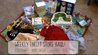 Weekly Thrift Store Haul! Baby & Kid's Clothes, Movies & Books!