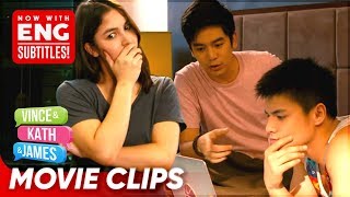 Julia, kinilig nang i-congratulate ni Crush! | Vince, Kath, and James | Movie Clips
