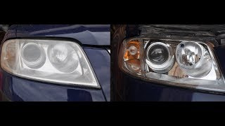 Восстановление фар Volkswagen Passat B5 с помощью лака Delta Kits Infinity